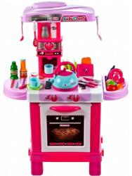 MalPlay Bucatarie pentru fetite MalPLay cu electrocasnice, ceainic si accesorii, lumini si sunete, inaltime 87 cm