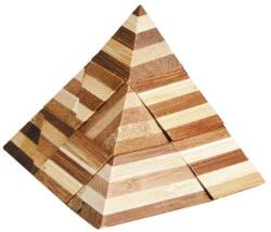 Fridolin Joc logic IQ din lemn bambus 3D Pyramid (Fr_17166) - orasuljucariilor