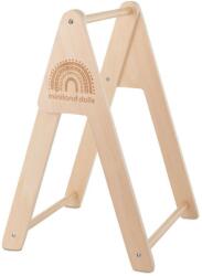 Miniland Stand-garderoba din lemn cu bara pentru hainutele papusilor (ML31194) - orasuljucariilor