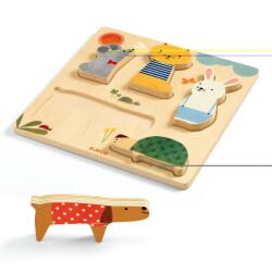 DJECO Puzzle lemn animale de companie (DJ01051) - orasuljucariilor