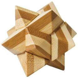 Fridolin Joc logic IQ din lemn bambus Star, cutie metal (Fr_17526) - orasuljucariilor