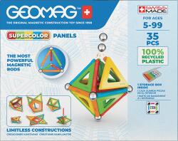 Geomag set magnetic 35 piese Supercolor Panels Recycled, 377 Jucarii de constructii magnetice