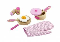 Viga Toys Set accesorii pentru gatit - roz, Viga (50116) - orasuljucariilor Bucatarie copii