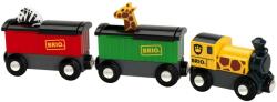 BRIO - Tren Safari Cu Girafa Si Zebra (BRIO33722) - orasuljucariilor