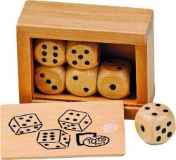 Goki Set 6 zaruri din lemn in cutie (GOKIHS239) - orasuljucariilor