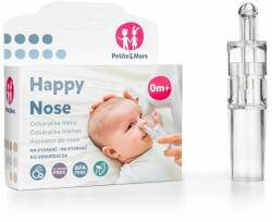 Petite&Mars - aspirator nazal happy nose, utilizare manuala sau racordat la aspiratorul casnic, bpa free, 0 luni+
