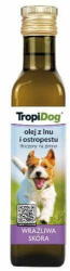 TropiDog Len és máriatövis olaj kutyáknak 250 ml