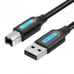 Vention USB-A - USB-B kábel 0, 5m fekete (COQBD)