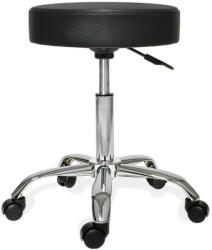 Hoppline Gurulós kozmetikai szék állítható magassággal, fekete (HOP1000880-1)