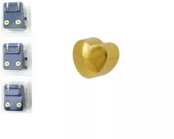 Caflon Fülbevaló Belőhető 4mm - Arany Szív - 1pár