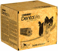 Dentalife Dentalife -50% la al II-lea pachet! 2 x Purina Daily Oral Care snackuri - 48 sticksuri pentru câini medii