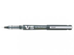 Pilot V5 Hi-Tecpoint Újratölthető rollertoll, 0.5 mm, Fekete