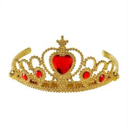 Widmann Arany tiara vörös drágakövekkel, egyméret (09787)