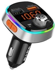 S-Link FM Transmitter - SL-BT235 Rainbow Bluetooth (BT5.0; Dual USB, 3A USB gyorstöltő, RGB) (34315) - hyperoutlet