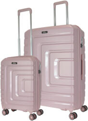 BONTOUR Charm rose gold 4 kerekű kabinbőrönd és nagy bőrönd (130845-Pink-S-L)