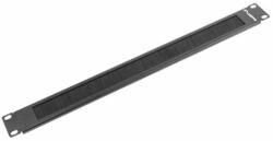 LANBERG AK-1101-B 19" 1U fésűs fekete kábelbevezető panel (AK-1101-B)