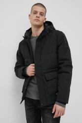 Solid rövid kabát férfi, fekete, téli - fekete XXL