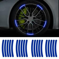 AVEX Set 20 bucati Elemente Reflectorizante "Wheel Arch" pentru autoturisme, biciclete, motociclete, atv-uri, scutere, culoare Albastra (AVX-WA-BLU)