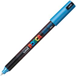 uni Marker UNI PC-1MR Posca 0.7 mm, varf fin metalic, albastru metalizat (M484)