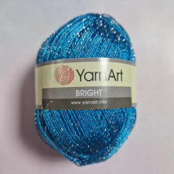  YarnArt Bright - Türkizkék, ezüst szállal