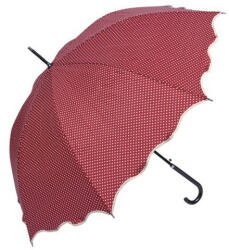 Clayre & Eef Pöttyös esernyő hullámos szélű, átmérő 98cm, piros