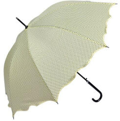 Clayre & Eef Pöttyös esernyő hullámos szélű, átmérő 98cm, fehér