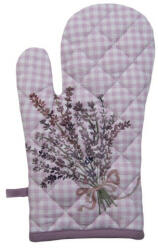 Clayre & Eef Edényfogó kesztyű 18x30cm, 100% pamut, Lavender Garden