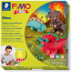 FIMO kreatív süthető gyurma készlet - 4 x 42 g, dinók