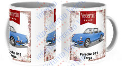  Veterán autós bögre - Porche 911 kék (872945)