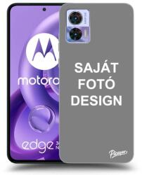 Picasee Fekete szilikon tok az alábbi mobiltelefonokra Motorola Edge 30 Neo - Saját fotó/motívum