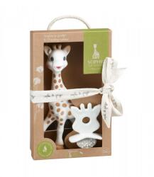 Vulli Set Girafa Sophie si figurina din cauciuc pentru rontait So pure (616624)
