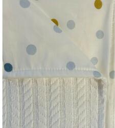 Kreis Design Patura Pike tricotat, 100% bumbac buline blue, Kreis Design (30030-02) - orasuljucariilor Lenjerii de pat bebelusi‎, patura bebelusi