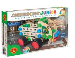 Alexander Toys Set constructie 95 piese din lemn Constructor Junior- 3 in 1 Camion, Alexander (AXCONS-2155)