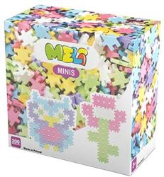 Meli Set creativ de constructie, Minis Pastel 200 piese, Meli (ML50304)