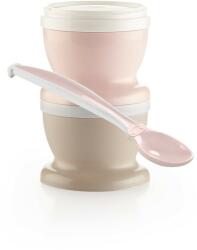 Thermobaby Set 2 recipiente cu capac si lingurita Thermobaby Powder Pink (THE165931)