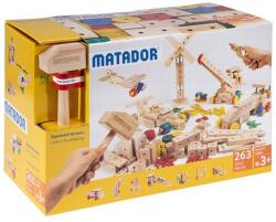 Matador Set cuburi de constructie din lemn Maker 263 piese, +3 ani Matador (MTM21263)