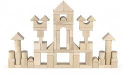 Viga Toys Set cuburi de construit Jumbo, 75 buc natur (3, 5 cm), Viga (51624) - orasuljucariilor