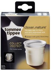Tommee Tippee Recipiente De Stocare Lapte Matern, Tommee Tippee, 4 buc (TT0120) Set pentru masa bebelusi