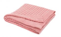 Fillikid Patura tricotata 100% bumbac, 100x80cm, Pink Fillikid (2101-12) Lenjerii de pat bebelusi‎, patura bebelusi