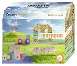 Matador Set cuburi de constructie din lemn Maker World Country, +3 ani, Matador (MTMW21510)