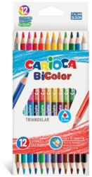 CARIOCA Creioane color Carioca Bi-Color 12/set