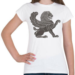 printfashion Oroszlán - Női póló - Fehér (1652031)