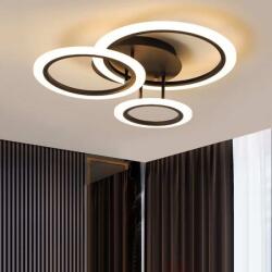  Lustra Led Cu Telecomanda 6601/3 Wt Si Maro Lumina Calda/ Neutra/ Rece Si Intensitate Reglabila 3pc