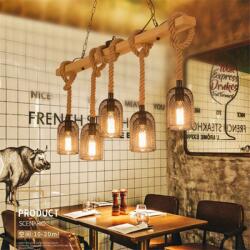 Pendul Rustic 8399-5P, 5 X E27, Inaltime Reglabila