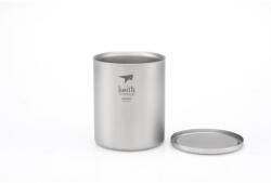 Keith Titanium Double-Wall Tit. Mug 450 ml Culoare: argintiu