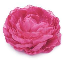 Zia Fashion Brosa eleganta bujor mare roz, din voal 10.5 cm, Corizmi, Scarlett