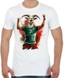 printfashion CR7 - The Goat - Férfi póló - Fehér (14947436)