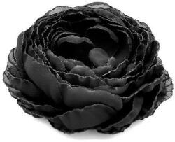 Zia Fashion Brosa eleganta bujor din voal negru, floare mare 10.5 cm, Corizmi, Layla