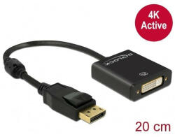DELOCK Displayport 1.2 male > DVI-D (Dual Link) (24+5) female 4K Active Adapter Black (62599)