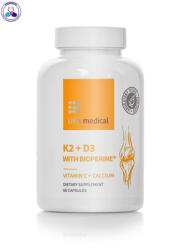 USA medical K2+D3 kapszula C-vitaminnal és Bioperine® feketebors kivonattal 60db (4090016)